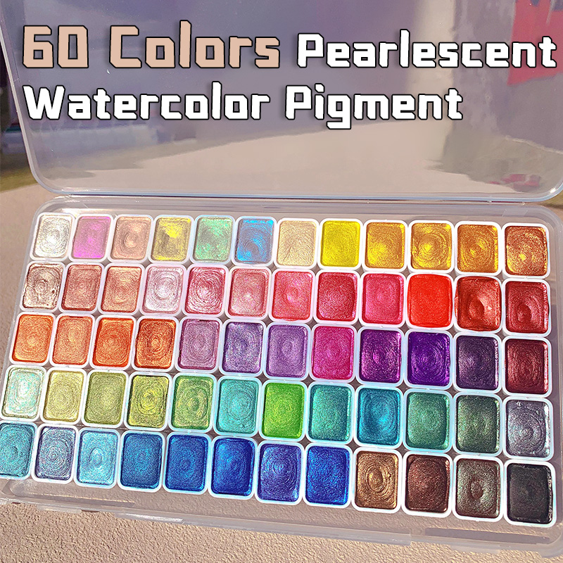 20/24/60/72 cores pigmento aqu - Watercolor Paint Set Solid Pigment avaliação e preço
