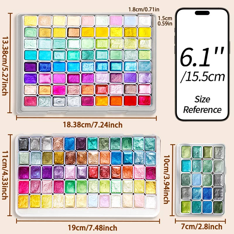 20/24/60/72 cores pigmento aqu - Watercolor Paint Set Solid Pigment avaliação e preço