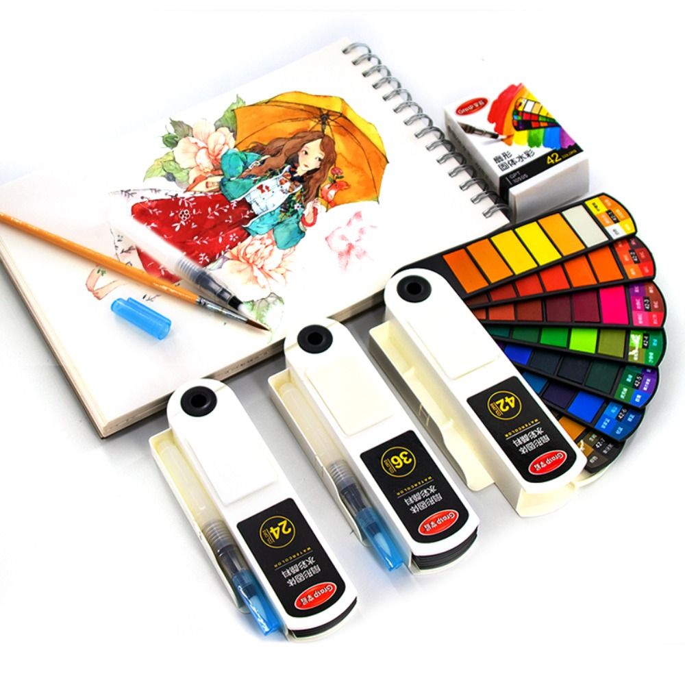 Conjunto de tintas de aguarela - Watercolor Paint Set Solid Pigment avaliação e preço