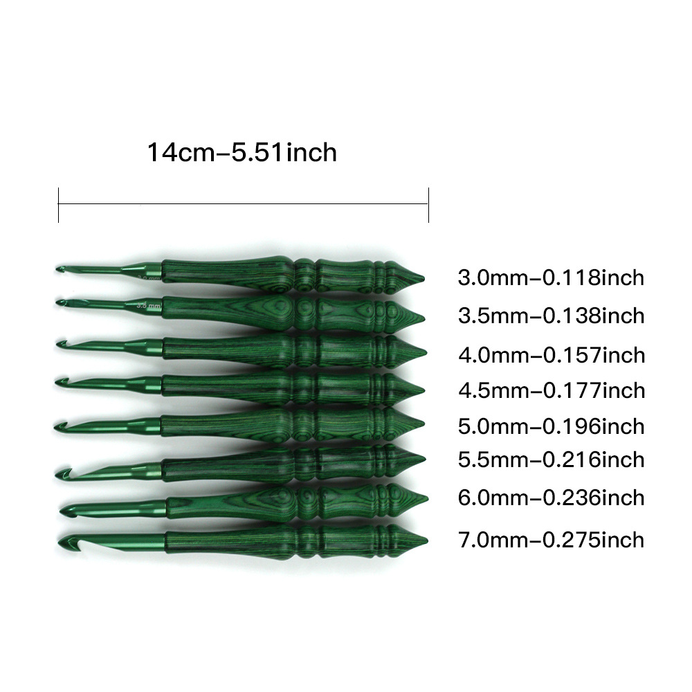Conjunto de agulhas de crochê  - Wooden Crochet Hooks Ergonomic Handle avaliação e preço