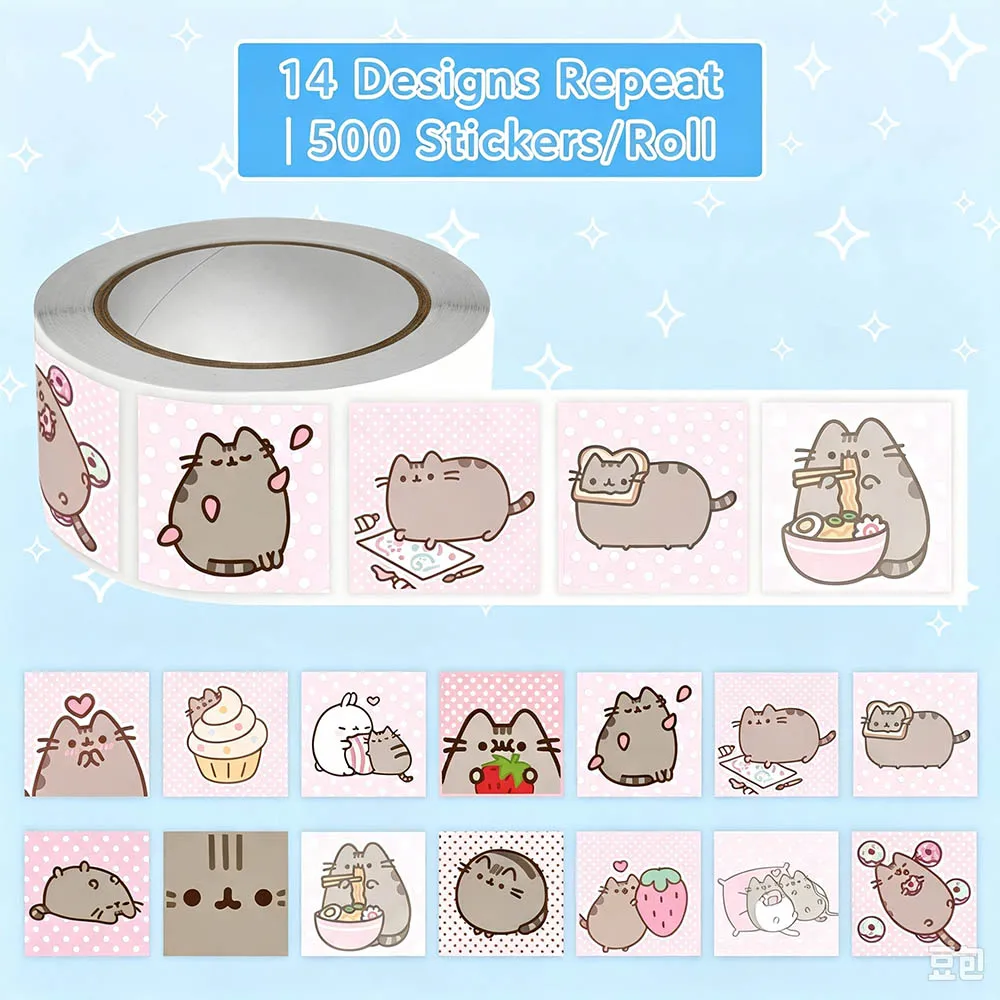 500 Adesivos de Rolos de Gato  - Scrapbooking avaliação e preço