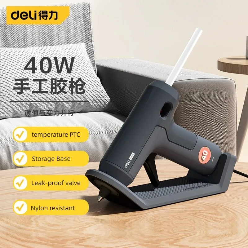 Deli 40w pistola de cola quent - Hot Melt Glue Gun Cordless avaliação e preço