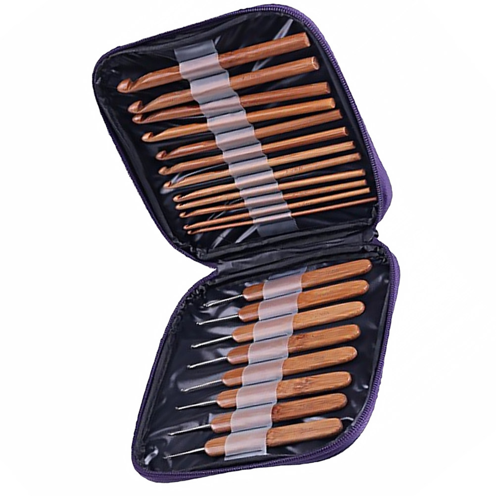 1 conjunto de agulhas de croch - Wooden Crochet Hooks Ergonomic Handle avaliação e preço