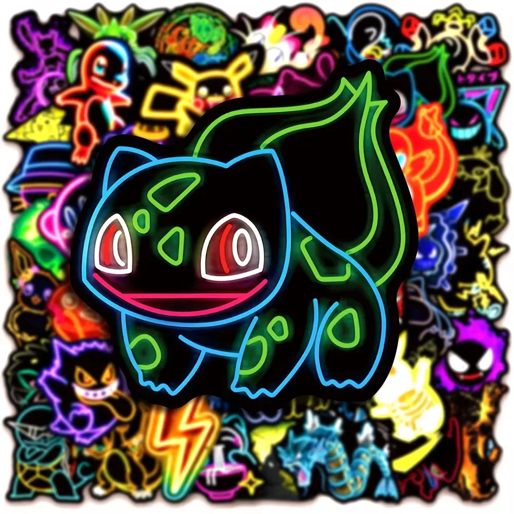 100 Adesivos Neon Pokémon à Pr - Scrapbooking avaliação e preço